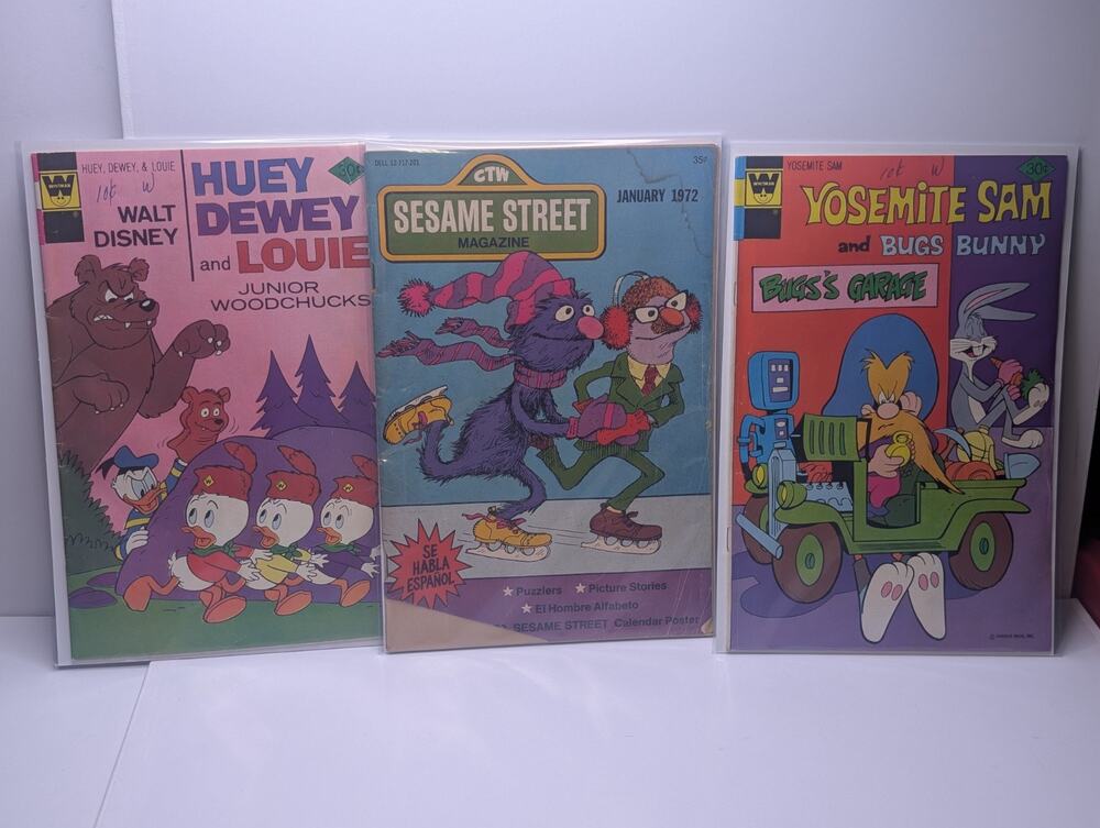 Vintage Comic Lot Sesame Street Disney Looney Tunes 1970s Whitman Dell Gold Key